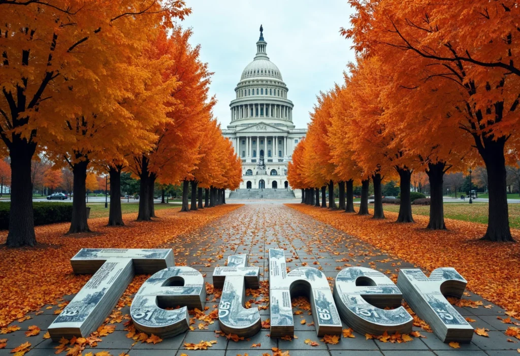 An image of the US Capitol Building with Tether logo