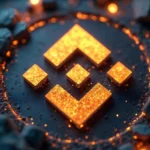 Binance logo with a "reset" theme, representing Binance CEO Richard Teng commitment to rebuilding trust and starting anew.