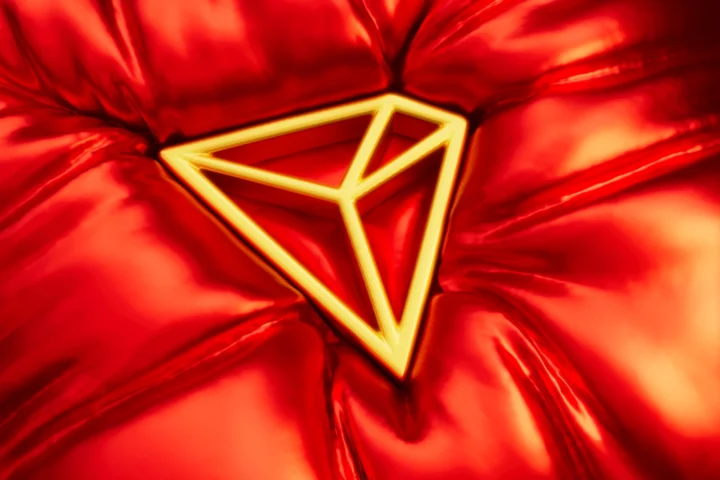 The Tron crypto coin logo