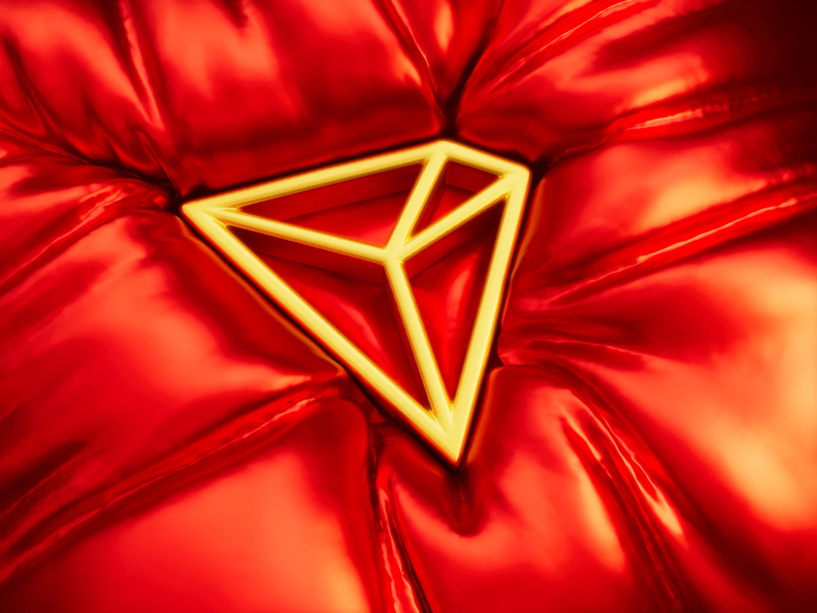 The Tron crypto coin logo